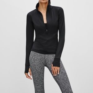 PARKLIFE (NWOT) - Black Zip Hooded Sweater